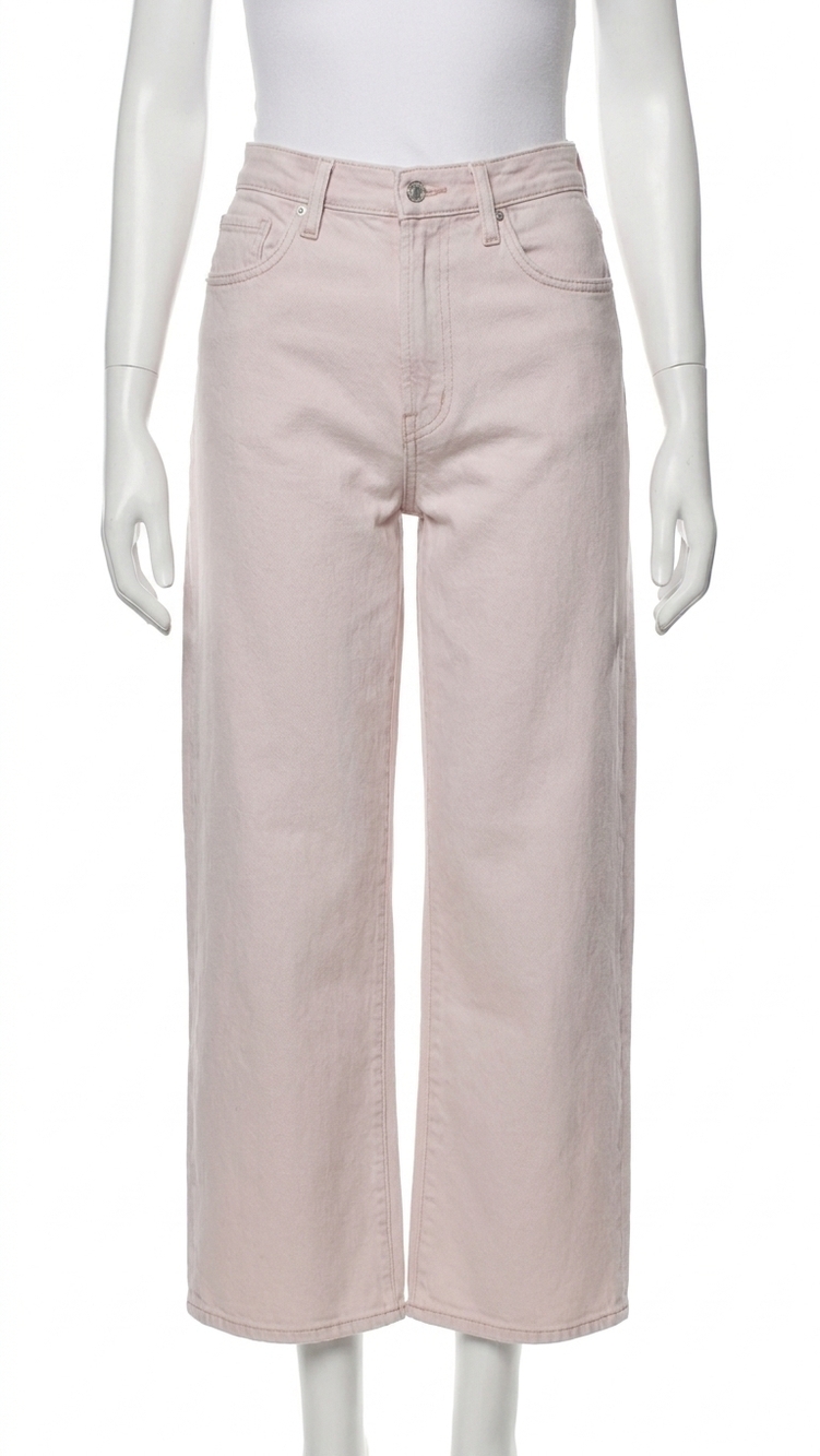 NEW AGOLDE ren high rise wide leg jeans in tarte